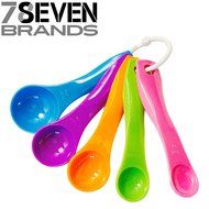 78Seven Silicone Bakeware Measuring Spoons and Cups Baking Set Bundle with 9-Piece Measuring Cup Set and Measuring... N3