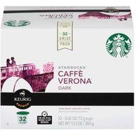 Starbucks Coffee Co. Caffe Verona Dark Roast Ground Coffee K-Cups, .42 oz, 32 count