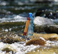 Pursonic SS1-OG Water Filtration Straw Survivor Straw Personal Water Filter, Burnt Orange N3