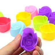 10 Silicone Rose Muffin Cookie Cup Cake Baking Mold Cake Decorating Supplies DIY N2
