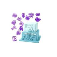 uxcell Alphabet Number Design Cake Biscuit Baking Mould Cookie Cutter 40 in 1 N3