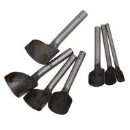 CNBTR Durable 10-40mm Cutter size Leather Craft Half-Round Cutter Semicircle Punch Set of 7