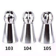 WXLAA Various Shaped DIY Baking School Prevailing Torch Russian Icing Piping Nozzles 3pcs set