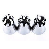 WXLAA Various Shaped DIY Baking School Prevailing Torch Russian Icing Piping Nozzles 3pcs set N2