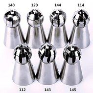 WXLAA Various Shaped DIY Baking School Prevailing Torch Russian Icing Piping Nozzles 3pcs set N5