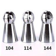 WXLAA Various Shaped DIY Baking School Prevailing Torch Russian Icing Piping Nozzles 3pcs set N12