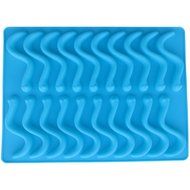 BARRETLGQ 2 Pack Silicone Gummy Worm Mold With 2 Droppers - 40 Cavity- BPA Free FDA Approved Halloween Gummi Candy... N4