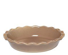 Emile Henry Made In France 9" Pie Dish, Burgundy Red N3