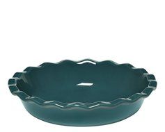 Emile Henry Made In France 9" Pie Dish, Burgundy Red N7