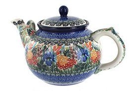 Polish Pottery Summer Blooms Large Teapot