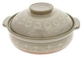 Kotobuki 190-916D Donabe Japanese Hot Pot, Medium, Gray