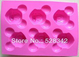 Mickey Mouse Silicone Cake Muffin Molds Cupcake Pan Soap N8