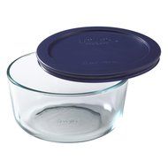 Pyrex Simply Store 10-Piece Glass Food Storage Set with Blue Lids N3