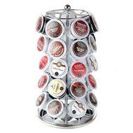 Lily's Home K Cup Holder Carousel for 35 K-Cups in Chrome. K Cup Storage in Style