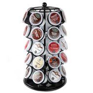 Lily's Home K Cup Holder Carousel for 35 K-Cups in Chrome. K Cup Storage in Style N4