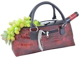 Primeware Clutch Insulated Single Bottle Wine Tote N11