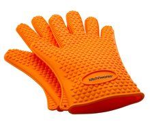Heat Resistant Silicone Gloves (Orange) - Great for Use In Kitchen Handling All High Temperature Food- Protective...