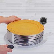 "9-12Inch Stainless Steel Circle Mousse Ring Size Adjustable Cake Mould" shopping N2