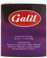 Galil Tea, Blackberry, 20-Count Boxes (Pack of 6) N2