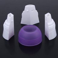 Icing Piping Bag Nozzle Converter Tri-color Cream Coupler Cake Decorating Tools 3 Hole N4