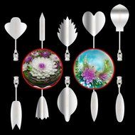 10 PCS Gelatin Art Tools Set -3D Jelly Cake Tools-Create your own unique designs FASTER and EASIER than ever before... N26