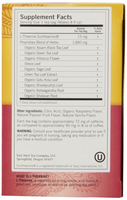 Yogi Raspberry Passion Perfect Energy, 1.27 Ounce Package (16 tea bags)