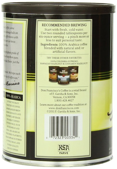 Don Francisco Vanilla Nut Coffee, 12 Ounce N2