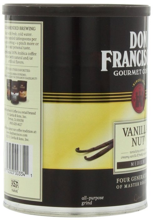Don Francisco Vanilla Nut Coffee, 12 Ounce N5