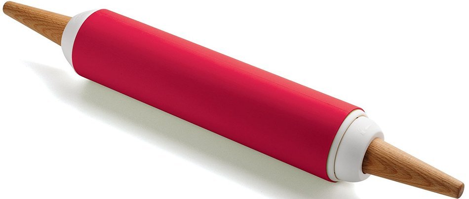 Chef'n PinPair Silicone and French Rolling Pin Set (Cherry)