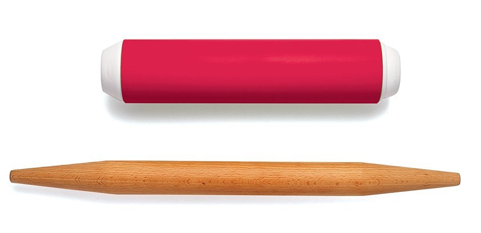 Chef'n PinPair Silicone and French Rolling Pin Set (Cherry) N2