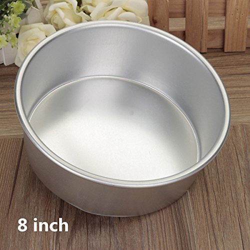 Aluminum Alloy Non Sticky Round Cake Mould Baking Pan Bakeware shopping (8 inch) N2