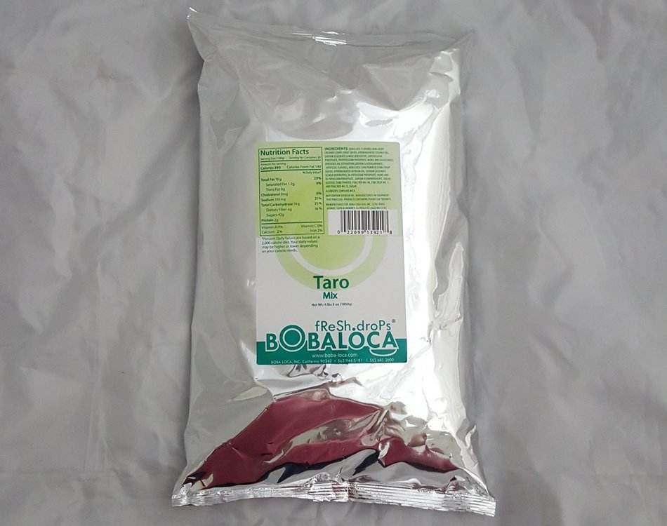 Boba Loca Bubble Boba Tea Taro Powder Mix, 4 lbs (1.81kg) BAG