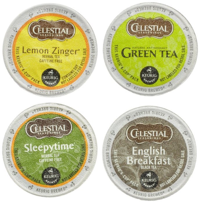 Celestial Seasonings Tea Sampler, K-Cup Portion Pack for Keurig K-Cup Brewers, 22-Count