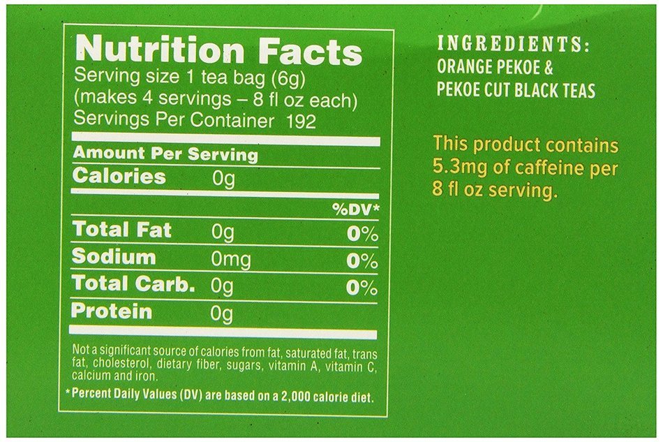 Luzianne Specially Blended for Iced Tea, Decaffeinated Family Sized, 48-Count Tea Bags N4