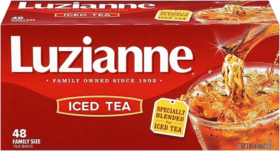 Luzianne Specially Blended for Iced Tea, Decaffeinated Family Sized, 48-Count Tea Bags N16