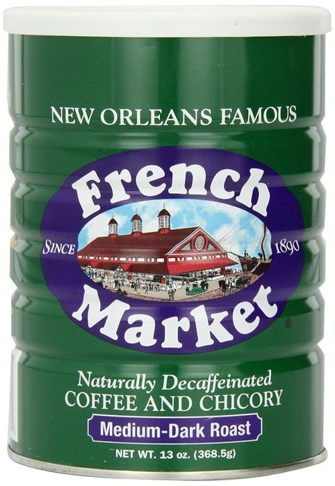 FRENCH MARKET Coffee and Chicory, Medium-Dark Roast, 12 Ounce Can N10
