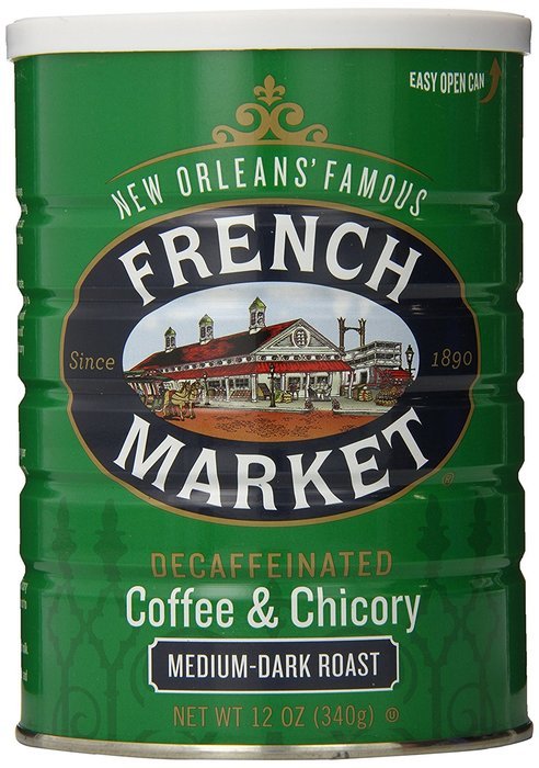 FRENCH MARKET Coffee and Chicory, Medium-Dark Roast, 12 Ounce Can N41