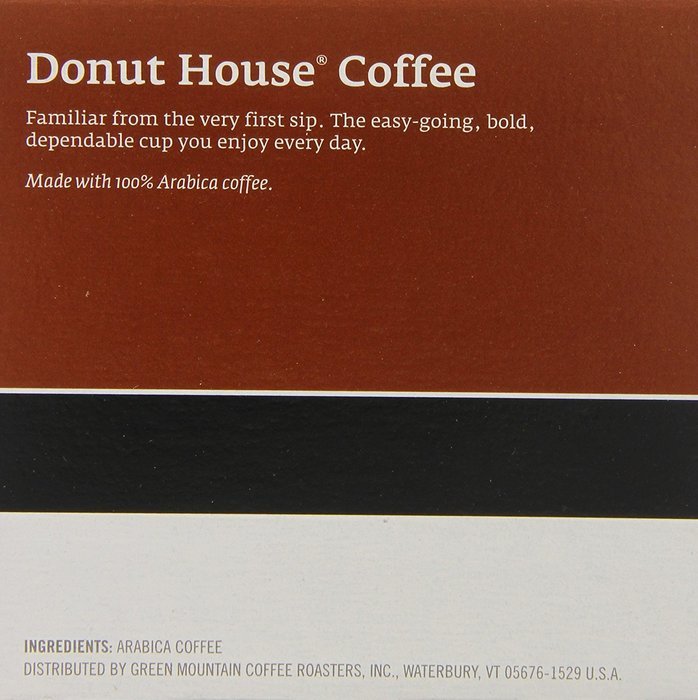 Donut House Coffee, K-Cup Portion Pack for Keurig K-Cup Brewers, Light Roast 12-Count N5