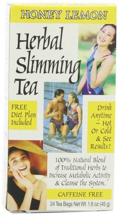 21st Century Slimming Tea, Honey Lemon, 24 Tea Bags, 1.6 Ounce