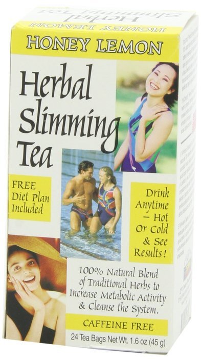 21st Century Slimming Tea, Honey Lemon, 24 Tea Bags, 1.6 Ounce N3