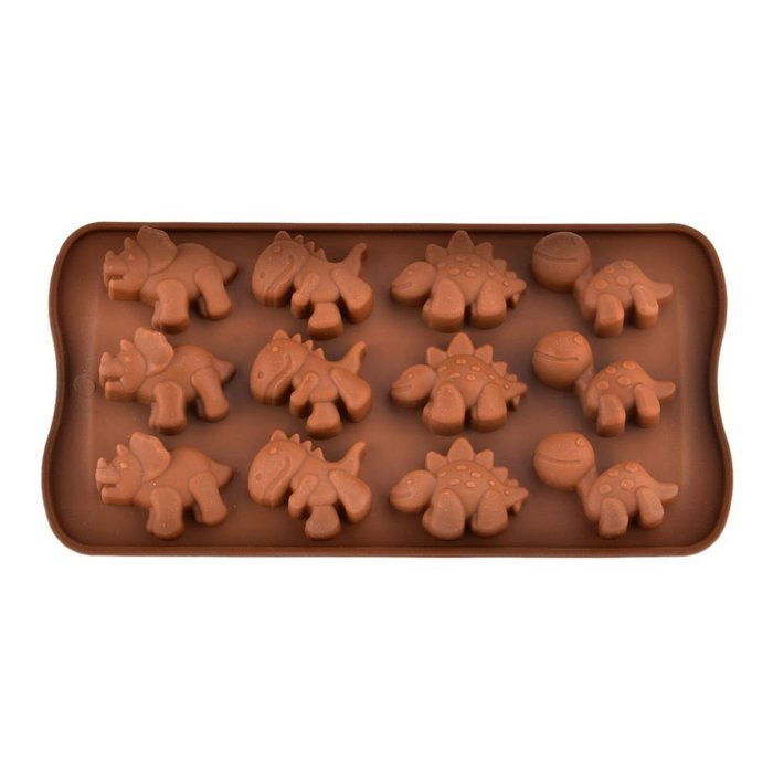 Lariy Dinosaur Shaped Silicone Chocolate Cake Biscuit Baking Mold Tray Ice Mold