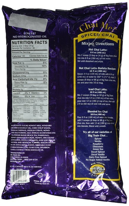 Big Train Chai Tea, Spiced, 3.5 lb bulk N2