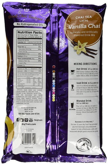 Big Train Chai Tea, Spiced, 3.5 lb bulk N6