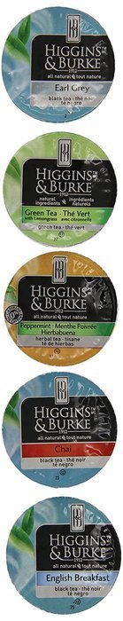 Higgins & Burke Tea Capsules Variety Pack compatible with Keurig K-Cup Brewers, 36 Count