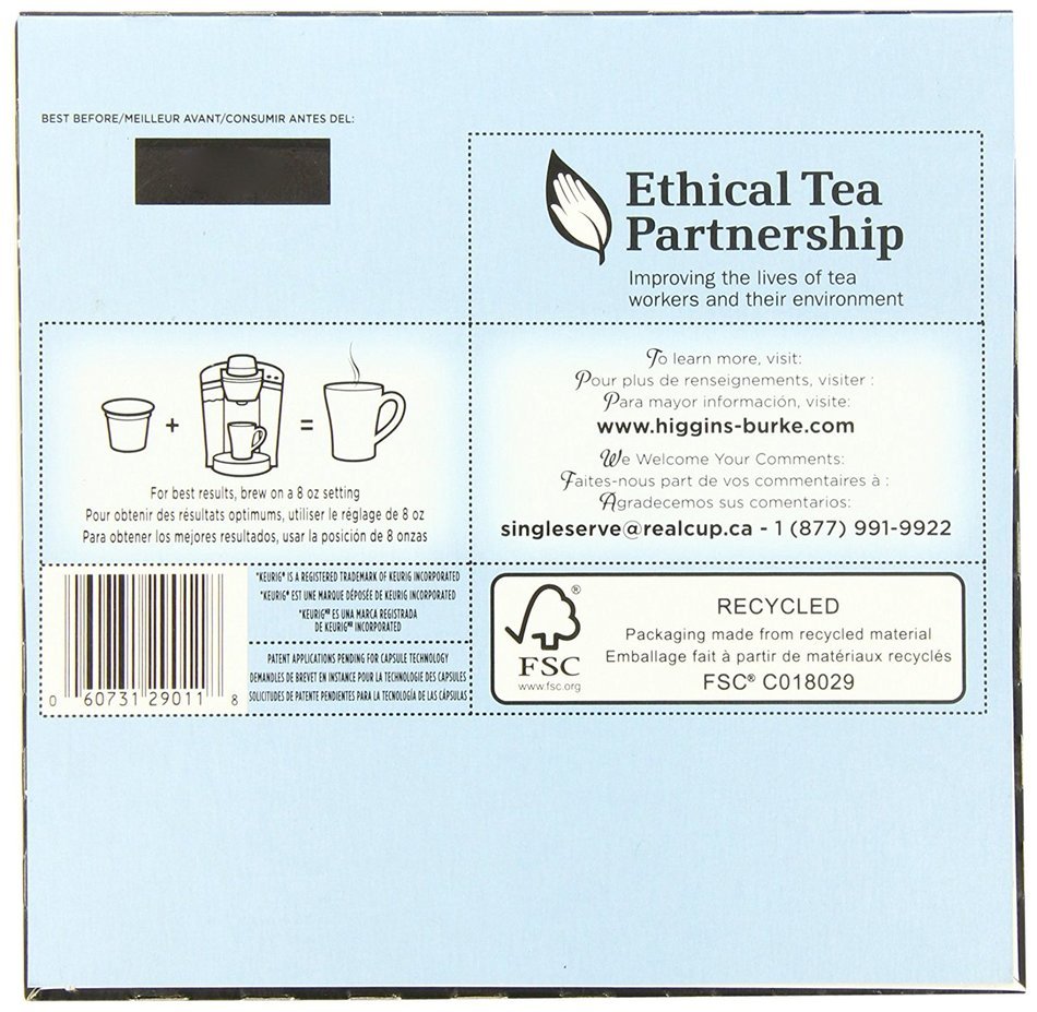 Higgins & Burke Tea Capsules Variety Pack compatible with Keurig K-Cup Brewers, 36 Count N26