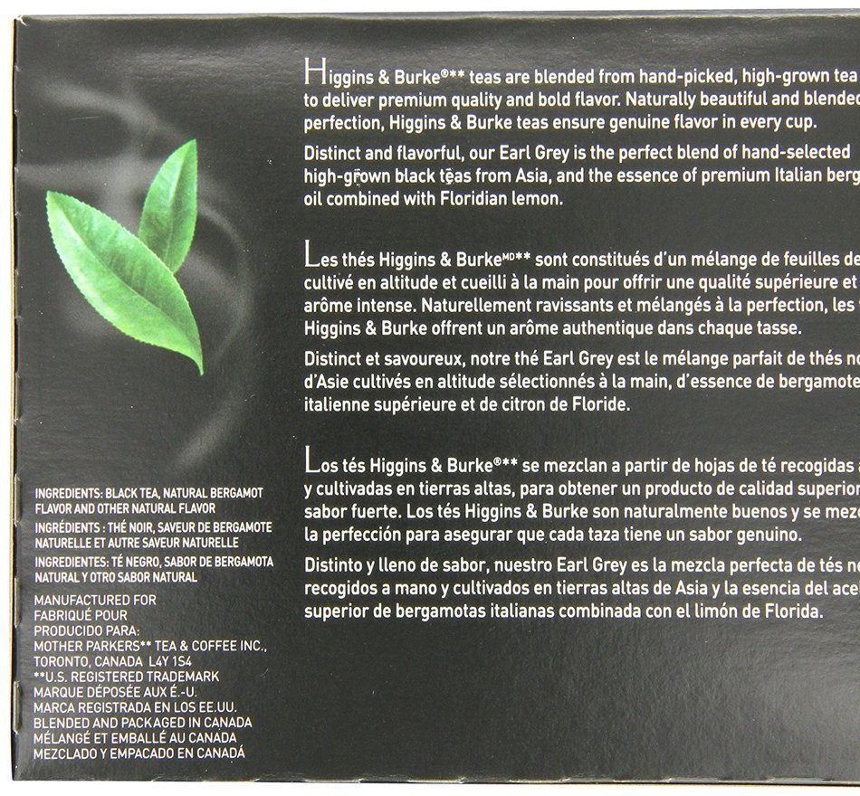 Higgins & Burke Tea Capsules Variety Pack compatible with Keurig K-Cup Brewers, 36 Count N27