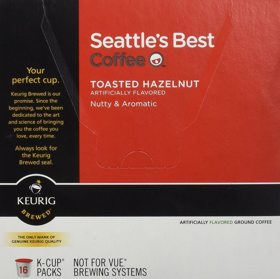 Seattle's Best Coffee Toasted Hazelnut K-cup 16 Packs N2