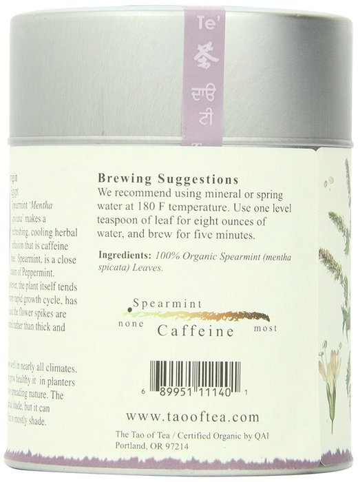 The Tao of Tea, Spearmint Herbal Tea, Loose Leaf, 2 Ounce Tin N3