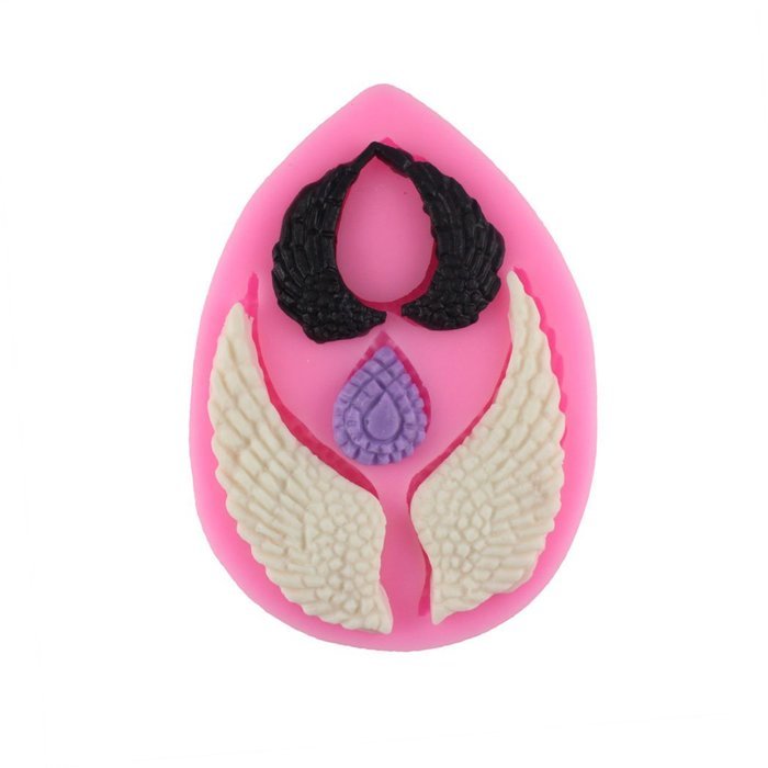 Yihuily Angel Wing Silicone Mold For Sugar Craft, Gumpaste, Cake Decorating, Clay, Baking, Candy Making, Fimo,... N4
