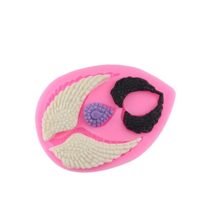 Yihuily Angel Wing Silicone Mold For Sugar Craft, Gumpaste, Cake Decorating, Clay, Baking, Candy Making, Fimo,... N7